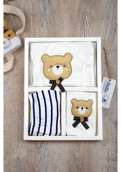 Erkek Bebek Ayıcık Lüks 5 Li Hastane Çıkışı Yenidoğan Seti fırsatları