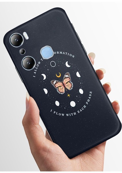 Infinix Hot 20 Play Kılıf Kamera Korumalı Baskılı Silikon Kapak - Yıldızname