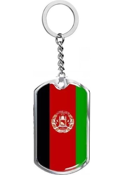 Afganistan Ülke Anahtarlık Metal