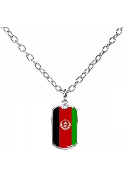 Afganistan Ülke Metal Kolye