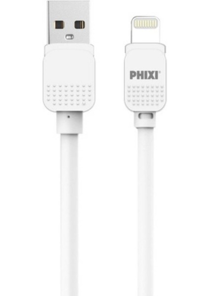 100 cm Lightning Şarj ve Data Kablosu – Hızlı ve Güvenilir Bağlantı Phixi CB410L Basic