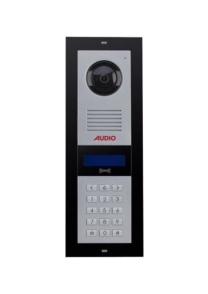 Audio 3003-ŞİFRELİ Mekanik Butonlu Dijital Zil Paneli 2 Satır Ekran Kart Okuyuculu
