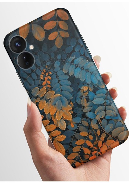 Camon 19 Pro Kılıfı Standlı Baskılı Parlak Silikon Kapak - Spring