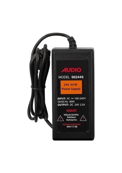 Audio 24 Volt 2.5 Amper Adaptör