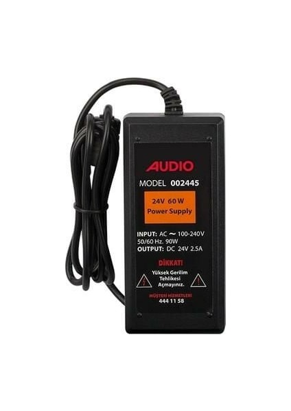 Audio 24 Volt 2.5 Amper Adaptör