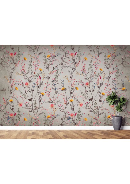 Chinoiserie Uzak Doğu Duvar Kağıdı, Chinoiserie Çiçekler Duvar Resmi,