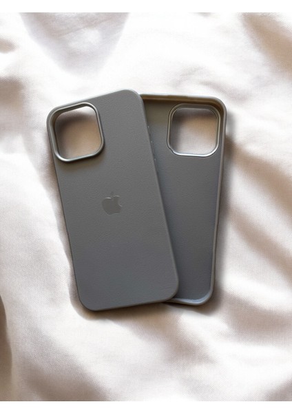 Apple iPhone 16 Pro Max Uyumlu Logolu Deri Görünümlü Silikon Kılıf / Kapak fiyatları