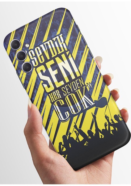 Samsung A24 Kılıfı Standlı Baskılı Parlak Silikon Kapak - Sevdikseni