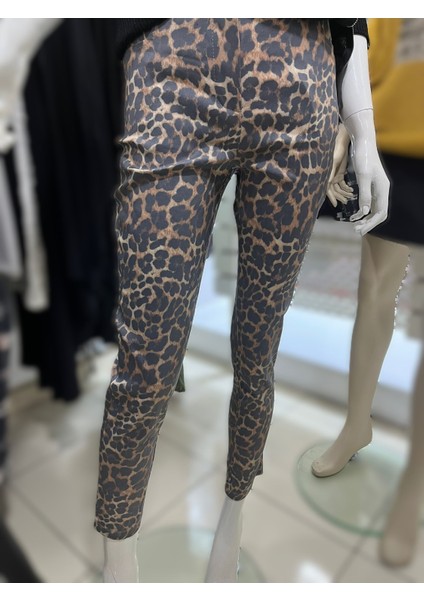 Leopar Pamuklu Licralı Pantolon fiyatları