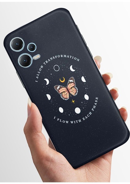 Xiaomi Redmi Note 12 4g Kılıfı Standlı Baskılı Parlak Silikon Kapak - Yıldızname