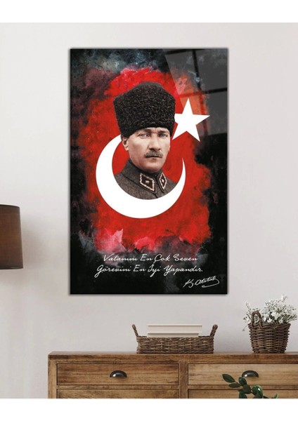 Vatanını En Çok Seven Görevini En Iyi Yapandır Atatürk Türk Bayrağı fiyatları