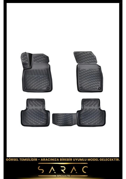 Kia K5 2022 Model Araca Özel 3D Havuzlu Paspas