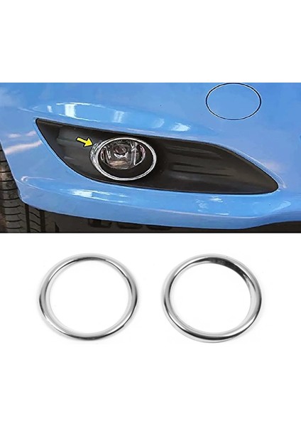 Ford Tourneo Courier 2014-2018 Arası Krom Sis Farı Çerçevesi 2 Prç. P.çelik