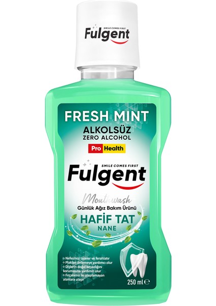 Mouthwash Alkolsüz Ağız Bakım Suyu Mentol 250 ml