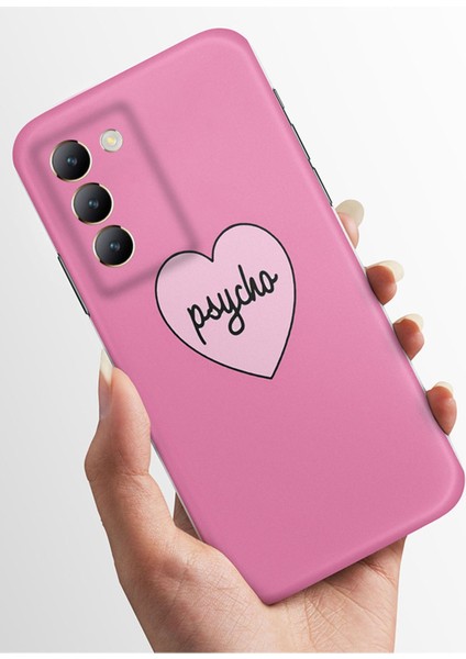 V30 Lite Uyumlu Kılıf Kamera Korumalı Baskılı Silikon Kapak - Psycho