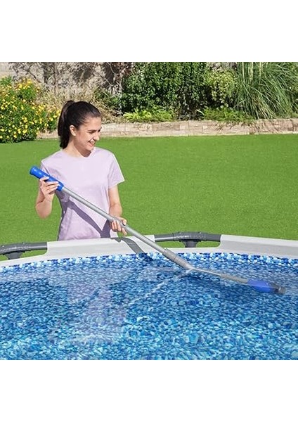 Aquatech Akülü Havuz Vakumu, Hafif Ayarlanabilir Havuz Temizleyici, Sağlıklı Havuz ve Spa Bakımı Temizleme Ekipmanları, Gri ve Mavi [enerji Sınıfı A] fiyatları
