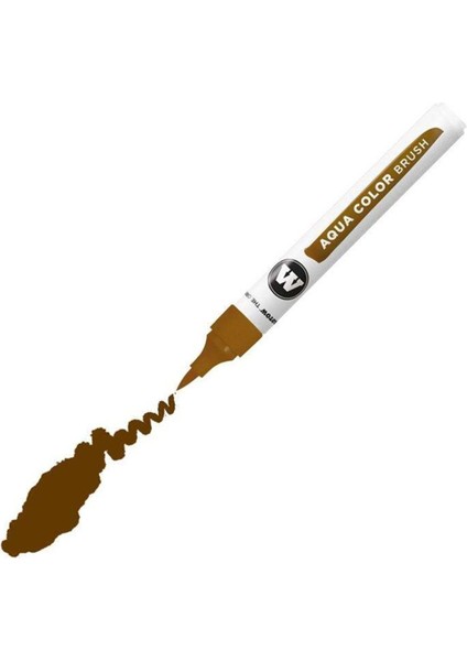 Aqua Color Brush Fırça Uçlu Kalem 019 Brown