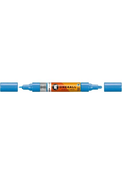 ONE4ALL Akrilik Çift Uçlu Marker Kalem 1.5-4 mm Shock Blue 230