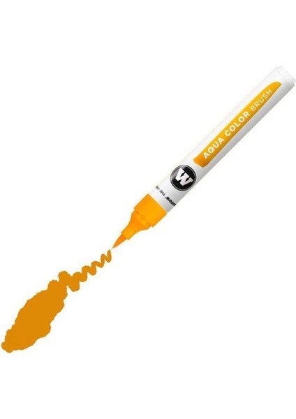 Aqua Color Brush Fırça Uçlu Kalem 003 Orange