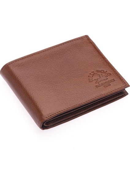 Hakiki Deri Bol Kart Bölmeli Erkek Cüzdan - Taba fiyatları