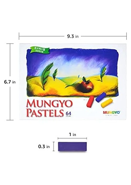 Mps-64 Pastel Boya Yumuşak Köşeli 1/2 Toz Pastel, 64 Renk fiyatları