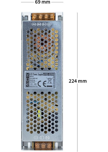 -AY02-02500 20 Amper 250 W 12 V LED Trafosu