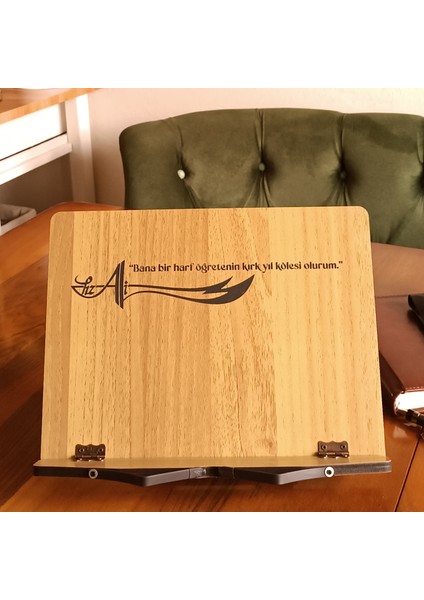 Masaüstü Kitap Okuma Standı Kuran Rahlesi Tablet Standı Hafız Için Öğrenci Için Hediye Rahle