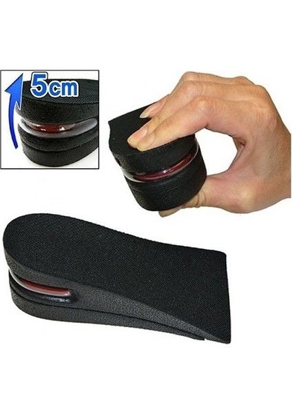 Hava Yastıklı Tabanlık (5 cm) (Siyah)