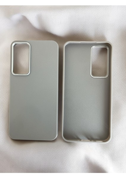 Samsung Galaxy S23 FE Uyumlu Deri Görünümlü Silikon Kılıf / Kapak