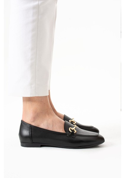 Lori Aksesuarlı Düz Taban Cilt Günlük Kadın Babet modelleri