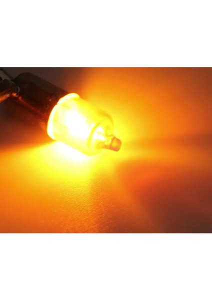 10 Adet 12V H21W 21W BAY9S Ampul Turuncu