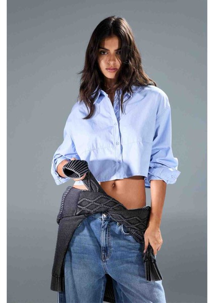 Allbucks Pull&bear, Crop Gömlek ABPNB1010