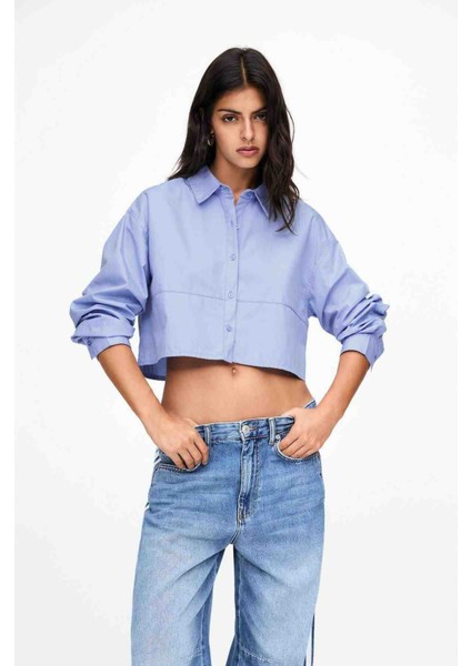 Allbucks Pull&bear, Crop Gömlek ABPNB1010