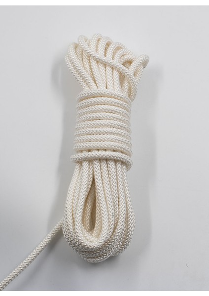 , Örgü Halat 10 Metre (7mm) Tress Kordon Ip Paracord Makrome Suplai Hobi, Kamp, Çadır, Hamak