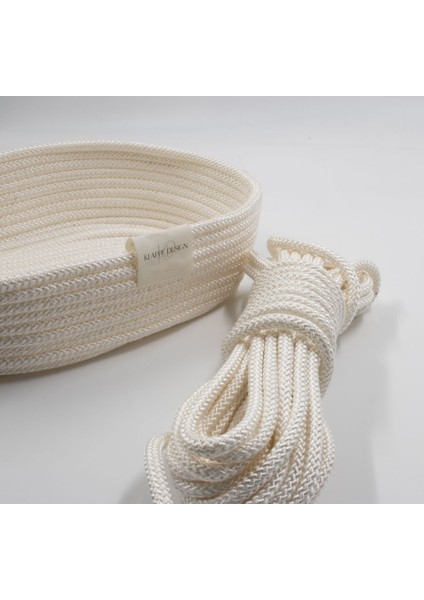 , Örgü Halat 10 Metre (7mm) Tress Kordon Ip Paracord Makrome Suplai Hobi, Kamp, Çadır, Hamak