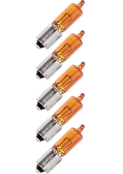 5 Adet 12V H21W 21W BAY9S Ampul Turuncu
