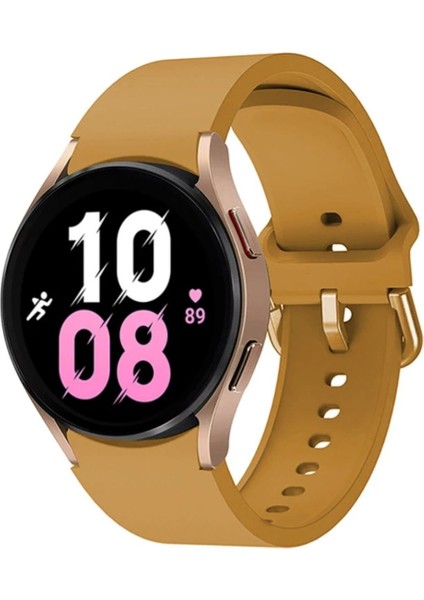 Samsung Galaxy Watch 4 5 6 7 Fe 40 40 44 Classic 42 43 46 47 mm Uyumlu Kavisli Silikon Kordon