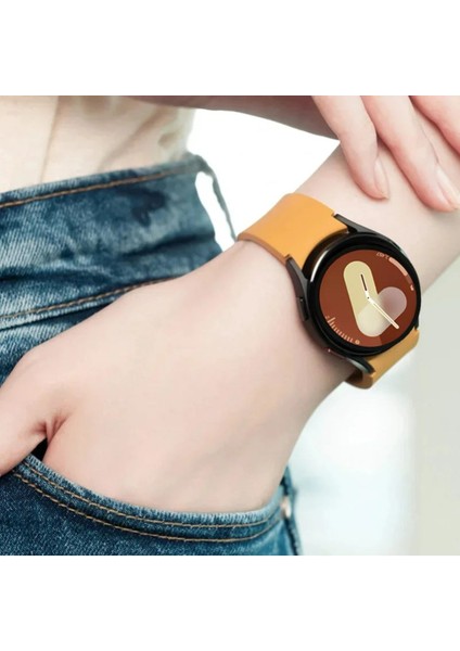 Samsung Galaxy Watch 4 5 6 7 Fe 40 40 44 Classic 42 43 46 47 mm Uyumlu Kavisli Silikon Kordon fiyatları