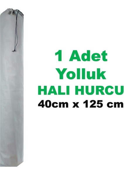 Yolluk Için Halı Hurcu - Halı Kılıfı Gri Tele Kumaş Düzenleyici -Organizer - Bağcıklı Halı Hurcu fiyatları