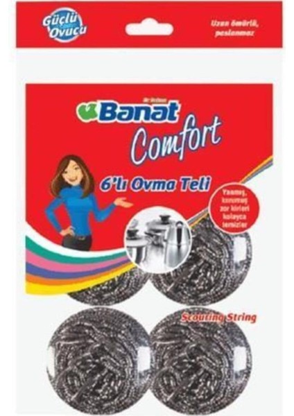 Comfort 6 Lı Bulaşık Ovma Teli