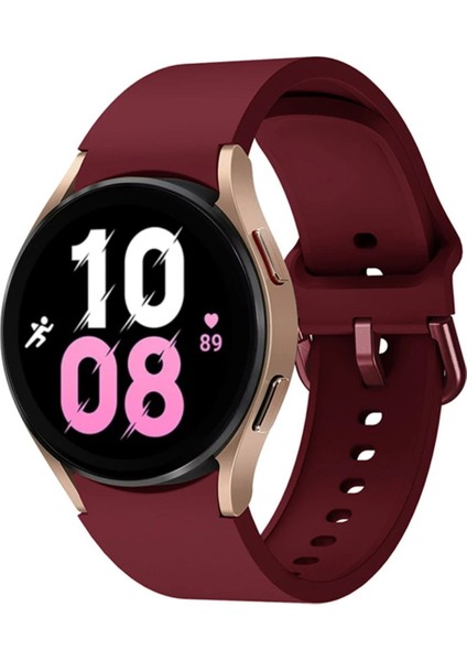 Samsung Galaxy Watch 4 5 6 7 Fe 40 40 44 Classic 42 43 46 47 mm Uyumlu Kavisli Silikon Kordon