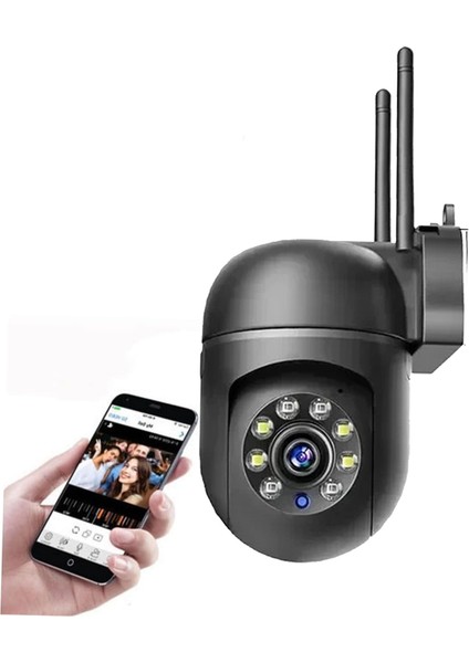 8mp Wifi Kablosuz Güvenlik Kamerası Renkli Gece Görüş Ptz Kamera