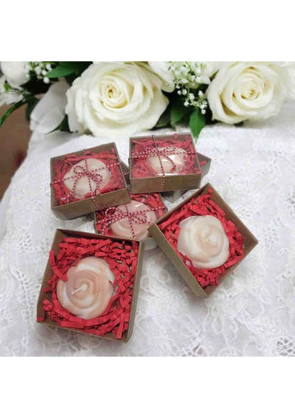 Uc&da 15 Adet Dekoratif Hediyelik Düğün Nişan Doğum Günü Baby Shower Hediyelik Mum
