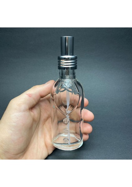 1 Adet 80 cc Damat Model Cam Parfüm Kolonya Şişesi - Hediyelik Kolonya Şişesi - 80 ml