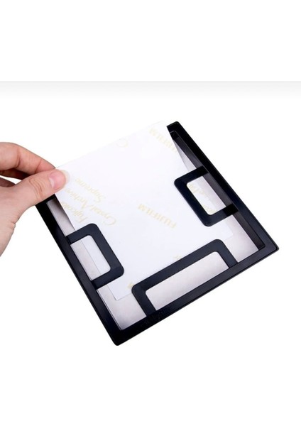 14X14 Siyah Söktak Paspartulu Çerçeve
