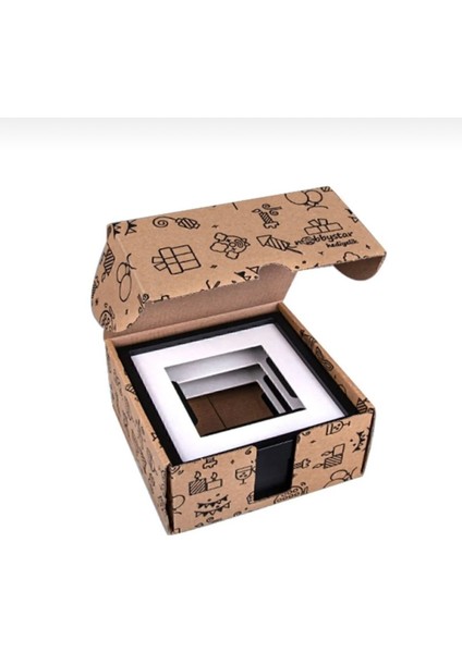 14X14 Siyah Söktak Paspartulu Çerçeve