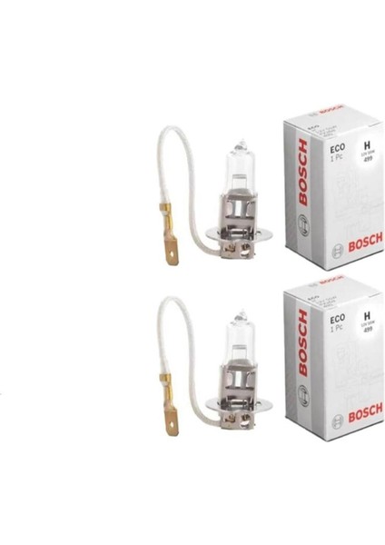 2 Adet 12V H3 55W Standart Halogen Ampul