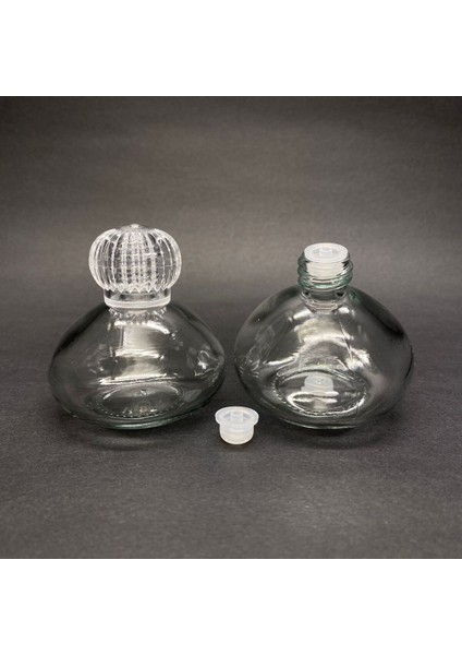 4 Adet 50 cc Basık Kolonya Şişesi - Düğün, Nişan, Kına Için Hediyelik Kolonya Şişeleri - 50 ml
