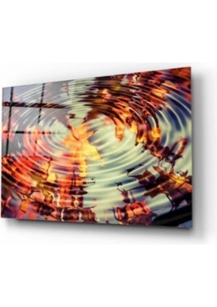 Suda Halkalar Cam Tablo 50 x 70 cm