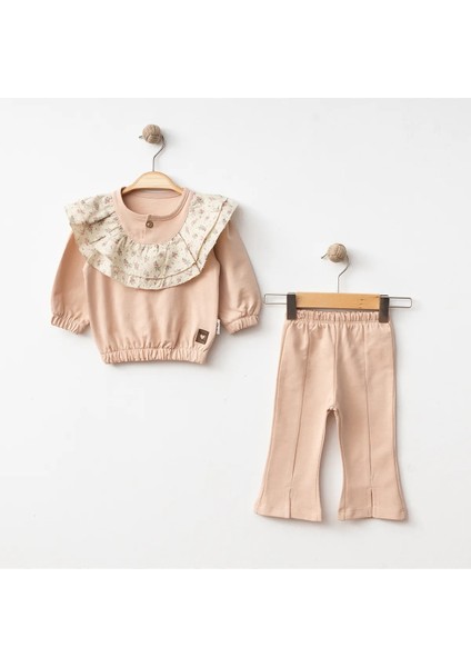 Kız Bebek Cute Flowers Çiçek Desenli 2li Takım modelleri